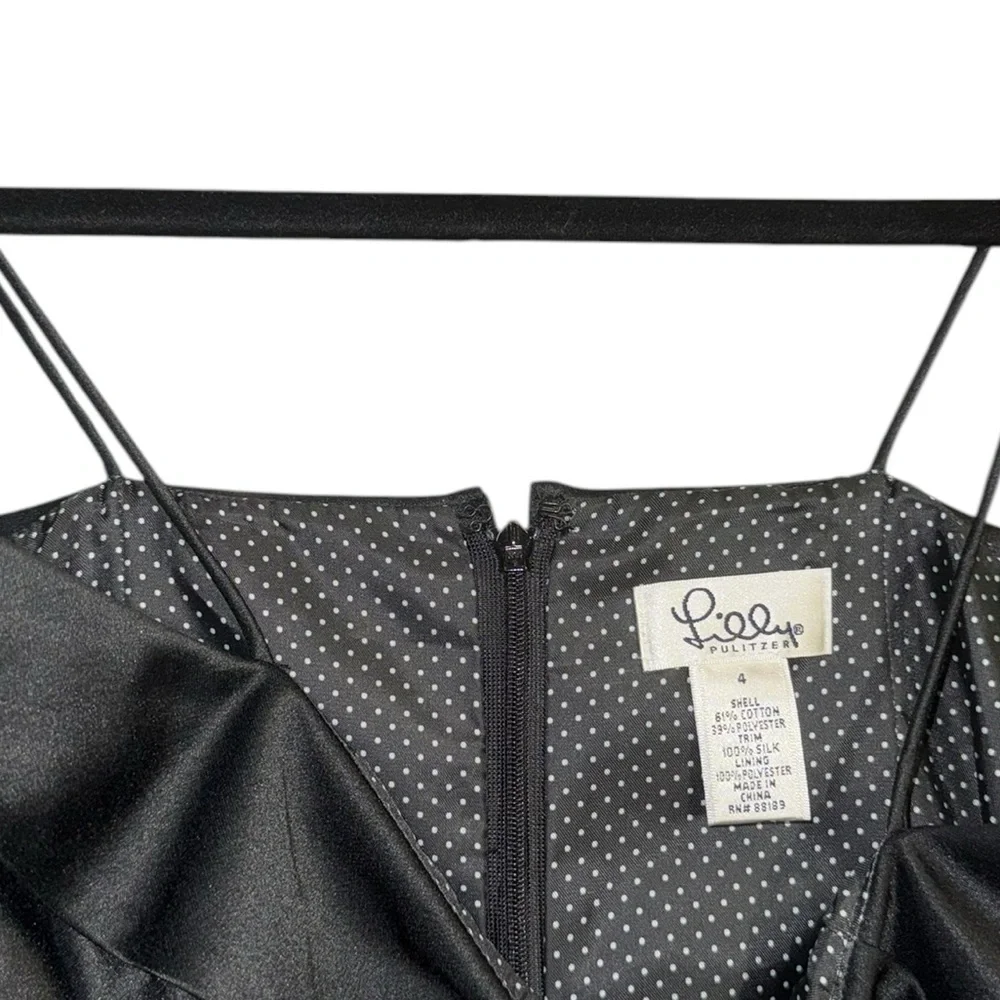 Lilly Pulitzer Elegant Black Off-Shoulder Dress - Picture 6 of 7